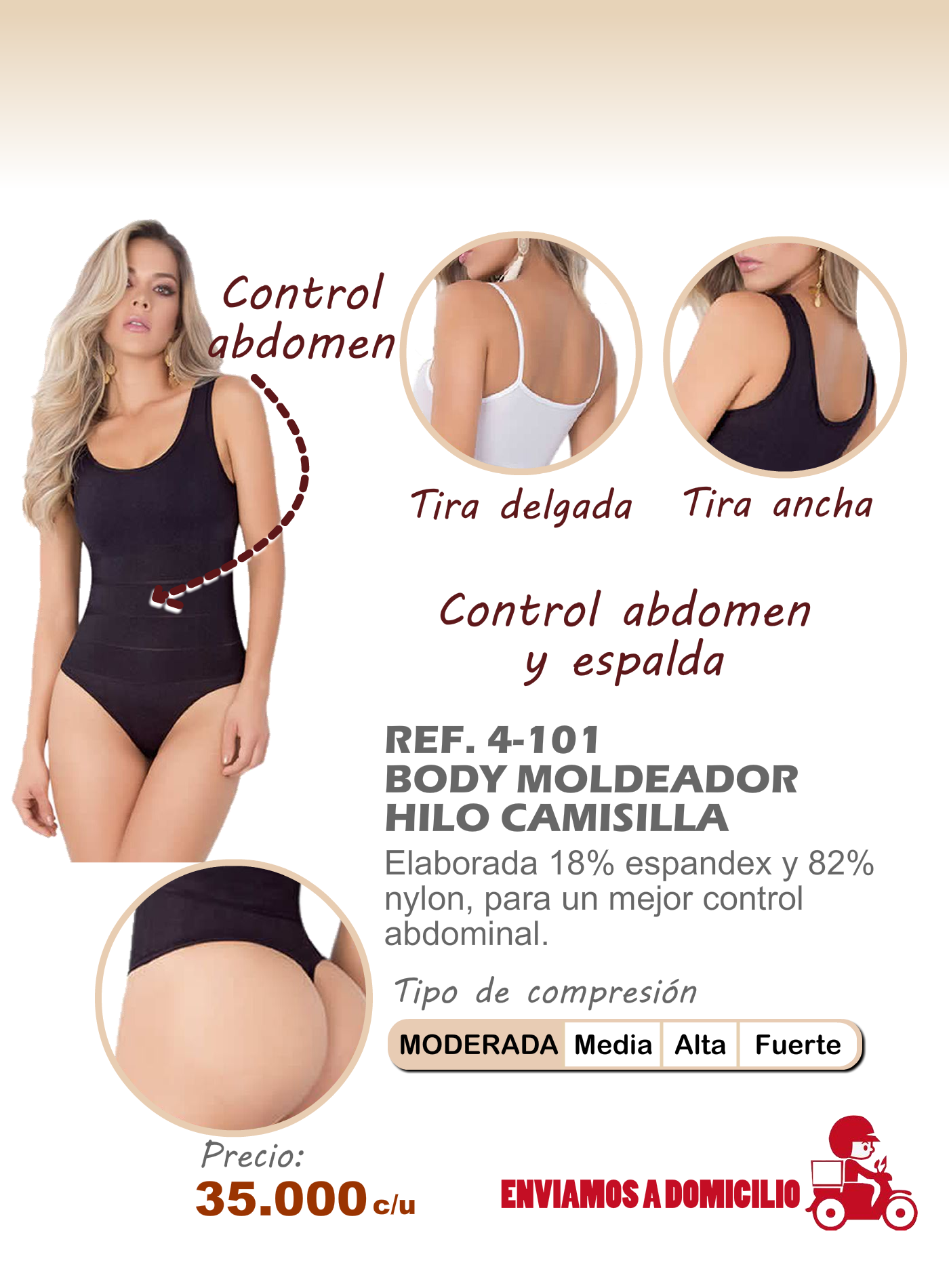 Body Moldeador Hilo Camisilla Bucaramanga